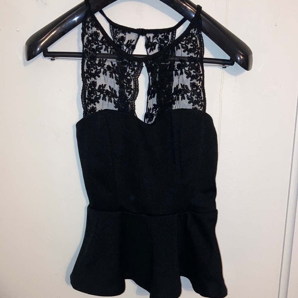Black tank top